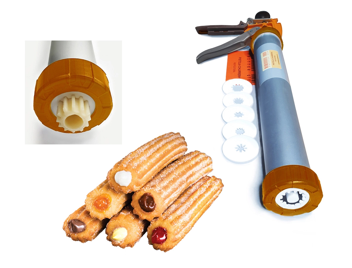 Máquina Para Churros Tradicionales Y Rellenos-6 Boquillas!!! - Antes: $42.500
