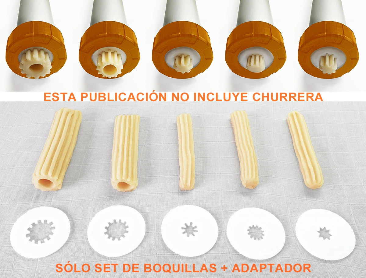 Boquillas para churros tradicionales y rellenos - Antes: $22.500 - Imagen 2